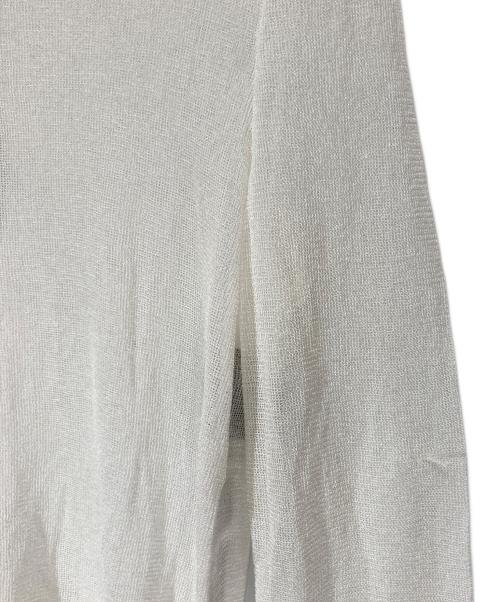 Salvatore Ferragamo（サルヴァトーレ フェラガモ）Salvatore Ferragamo (サルヴァトーレ フェラガモ) シースルーニット ホワイト サイズ:Sの古着・服飾アイテム