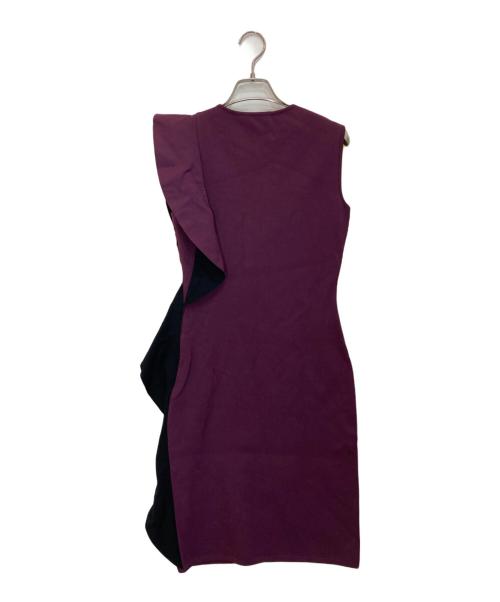 Salvatore Ferragamo（サルヴァトーレ フェラガモ）Salvatore Ferragamo (サルヴァトーレ フェラガモ) ノースリーブニットワンピース パープル サイズ:XSの古着・服飾アイテム