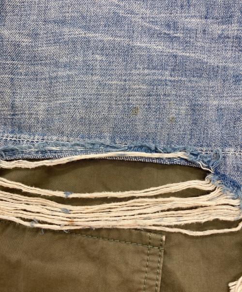 MIHARA YASUHIRO（ミハラヤスヒロ）MIHARA YASUHIRO (ミハラヤスヒロ) ダメージデニムカーゴパンツ インディゴ サイズ:46の古着・服飾アイテム