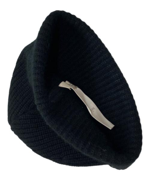 CELINE（セリーヌ）CELINE (セリーヌ) エンブロイダリー ロゴニット帽 ブラック サイズ: TUの古着・服飾アイテム