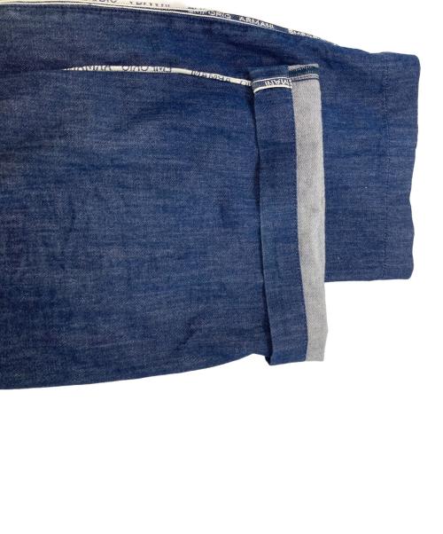 EMPORIO ARMANI（エンポリオ アルマーニ）EMPORIO ARMANI (エンポリオ アルマーニ) サイドラインフレアデニムパンツ インディゴ サイズ:25の古着・服飾アイテム