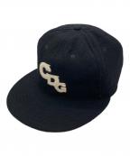 CDG×EBBETS FIELD FLANNELSシーディージー×エベッツフィールドフランネルズ）の古着「ロゴウールキャップ」｜ブラック