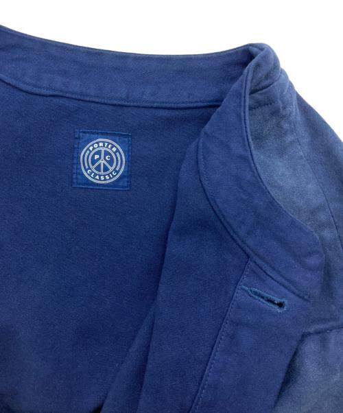 Porter Classic（ポータークラシック）Porter Classic (ポータークラシック) MOLESKIN NO-COLLAR JACKET ネイビー サイズ:Sの古着・服飾アイテム
