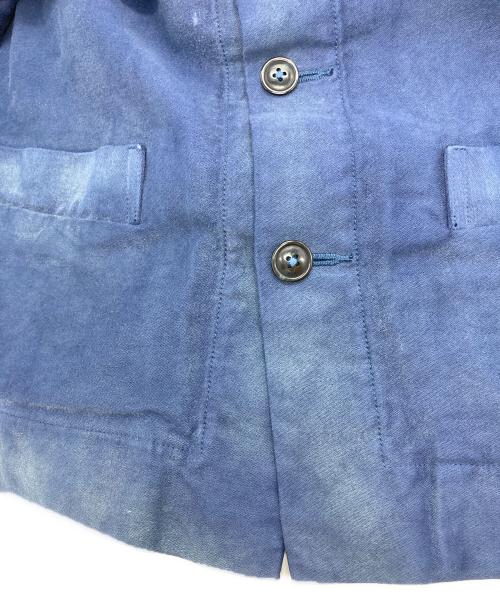 Porter Classic（ポータークラシック）Porter Classic (ポータークラシック) MOLESKIN NO-COLLAR JACKET ネイビー サイズ:Sの古着・服飾アイテム