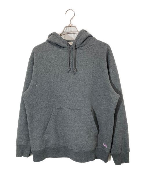 stussy（ステューシー）stussy (ステューシー) ストックロゴパーカー グレー サイズ:Mの古着・服飾アイテム