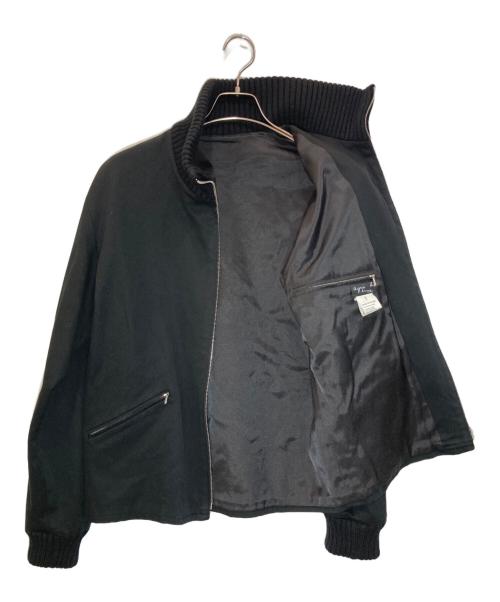 agnes b homme（アニエスベーオム）agnes b homme (アニエスベーオム) リブジップブルゾン ブラック サイズ:1の古着・服飾アイテム