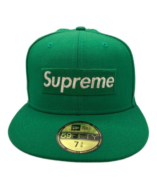 New Era（ニューエラ）New Era (ニューエラ) Supreme (シュプリーム) World Famous Box Logo グリーン サイズ:SIZE 58.7CMの古着・服飾アイテム