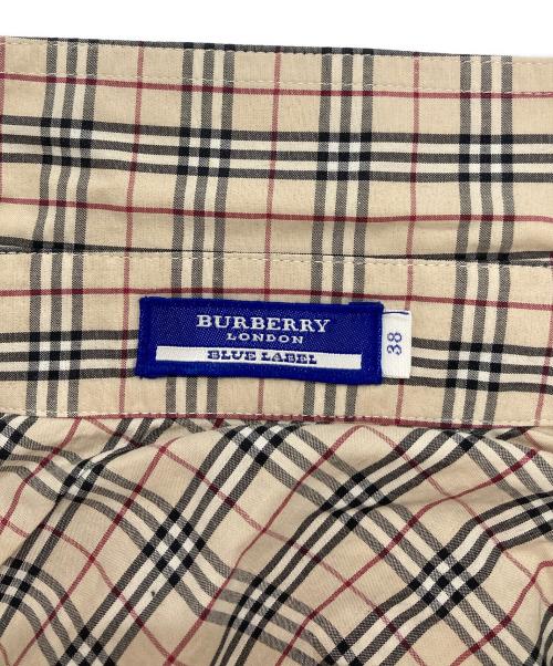 BURBERRY BLUE LABEL（バーバリー ブルー レーベル）BURBERRY BLUE LABEL (バーバリー ブルー レーベル) ノバチェックシャツ ベージュ サイズ:38の古着・服飾アイテム