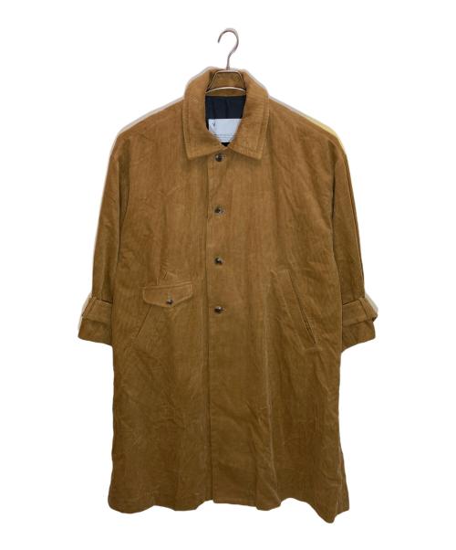 VOAAOV（ヴォアーブ）VOAAOV (ヴォアーブ) コーデュロイステンカラーコート ベージュ サイズ:1の古着・服飾アイテム