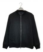 JOSEPHジョゼフ）の古着「オーナメントジャガード ジップアップブルゾン」｜ブラック