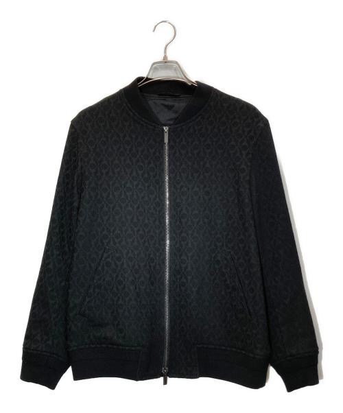 JOSEPH（ジョゼフ）JOSEPH (ジョゼフ) オーナメントジャガード ジップアップブルゾン ブラック サイズ:48の古着・服飾アイテム