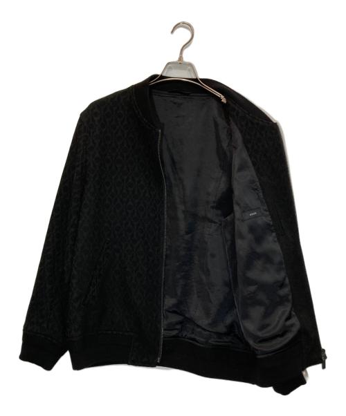 JOSEPH（ジョゼフ）JOSEPH (ジョゼフ) オーナメントジャガード ジップアップブルゾン ブラック サイズ:48の古着・服飾アイテム