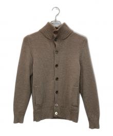 Zanone（ザノーネ）の古着「CHIOTOウールカーディガン」｜ブラウン