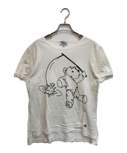 Vivienne Westwood（ヴィヴィアンウエストウッド）Vivienne Westwood (ヴィヴィアンウエストウッド) プリントTシャツ ホワイト サイズ:48の古着・服飾アイテム