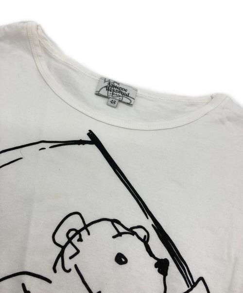 Vivienne Westwood（ヴィヴィアンウエストウッド）Vivienne Westwood (ヴィヴィアンウエストウッド) プリントTシャツ ホワイト サイズ:48の古着・服飾アイテム