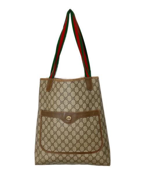 GUCCI（グッチ）GUCCI (グッチ) GGスプリームトートバッグ ブラウン サイズ:-の古着・服飾アイテム