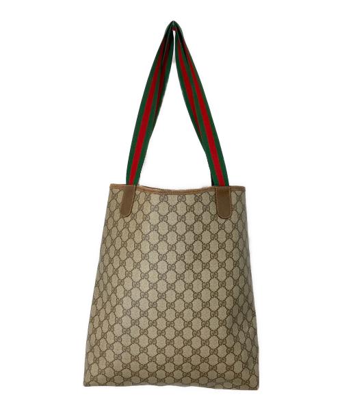 GUCCI（グッチ）GUCCI (グッチ) GGスプリームトートバッグ ブラウン サイズ:-の古着・服飾アイテム