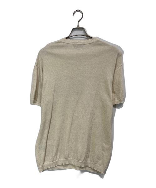 Histeric Glamour（ヒステリックグラマー）Histeric Glamour (ヒステリックグラマー) FIRE LOGO プリント プルオーバー コットンリネン サマー ニット アイボリー サイズ:Sの古着・服飾アイテム