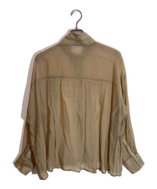 CADUNE（カデュネ）CADUNE (カデュネ) シアーシャツ ベージュ サイズ:38の古着・服飾アイテム