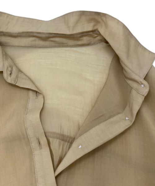 CADUNE（カデュネ）CADUNE (カデュネ) シアーシャツ ベージュ サイズ:38の古着・服飾アイテム