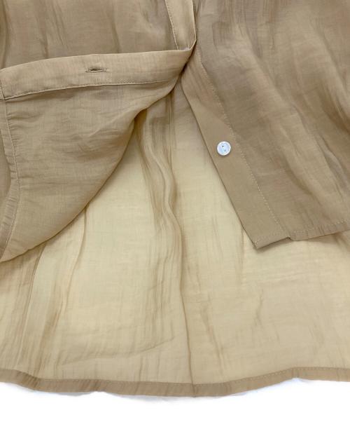CADUNE（カデュネ）CADUNE (カデュネ) シアーシャツ ベージュ サイズ:38の古着・服飾アイテム