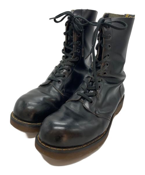 Dr.Martens（ドクターマーチン）Dr.Martens (ドクターマーチン) スチールトゥ10ホールブーツ ブラック サイズ:-の古着・服飾アイテム