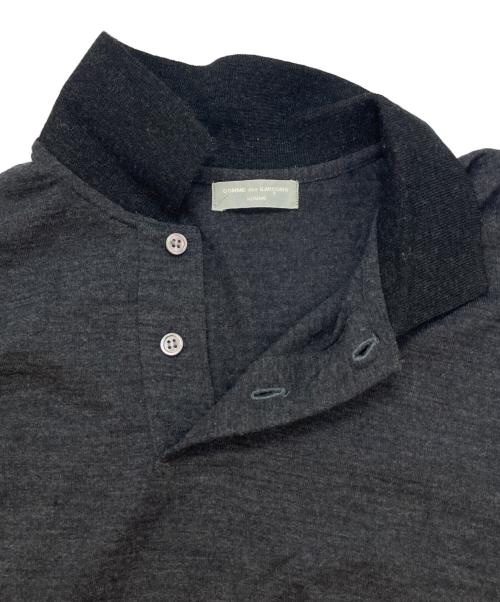 COMME des GARCONS HOMME（コムデギャルソン オム）COMME des GARCONS HOMME (コムデギャルソン オム) オールドニットポロ グレー サイズ:-の古着・服飾アイテム