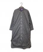THE NORTHFACE PURPLELABELザ・ノースフェイス パープルレーベル）の古着「Button Down Plaid Field Shirt Dress Black Watch」｜グレー