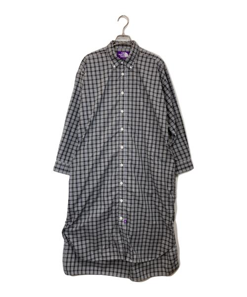 THE NORTHFACE PURPLELABEL（ザ・ノースフェイス パープルレーベル）THE NORTHFACE PURPLELABEL (ザ・ノースフェイス パープルレーベル) Button Down Plaid Field Shirt Dress Black Watch グレー サイズ:WSの古着・服飾アイテム