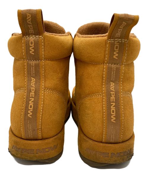 Aape BY A BATHING APE（エーエイプ バイ アベイシングエイプ）AAPE BY A BATHING APE (エーエイプ バイ アベイシングエイプ) AAPE NOW CLASSIC CHUNKY BOOTS ブラウン サイズ:27cmの古着・服飾アイテム