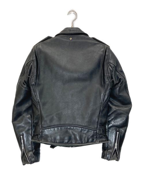 Schott（ショット）Schott (ショット) 618 ダブルライダースレザージャケット ブラック サイズ:34の古着・服飾アイテム
