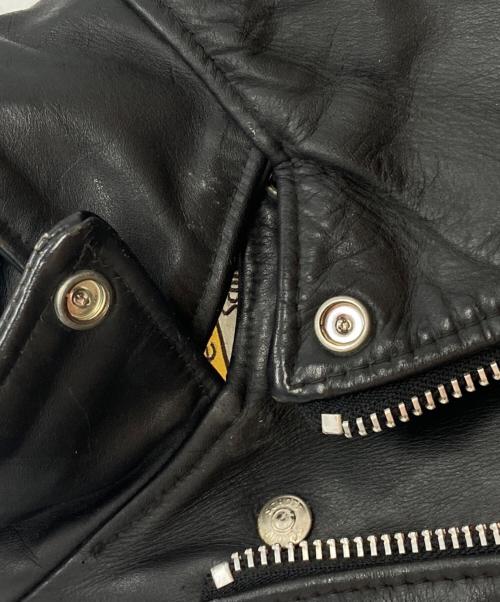 Schott（ショット）Schott (ショット) 618 ダブルライダースレザージャケット ブラック サイズ:34の古着・服飾アイテム