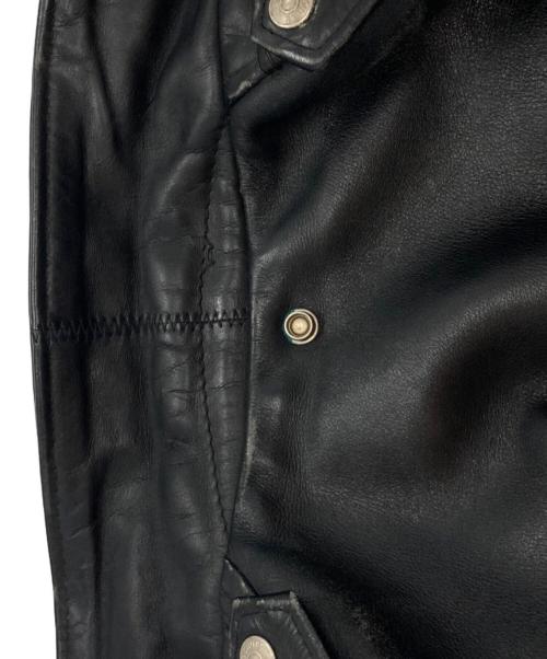 Schott（ショット）Schott (ショット) 618 ダブルライダースレザージャケット ブラック サイズ:34の古着・服飾アイテム