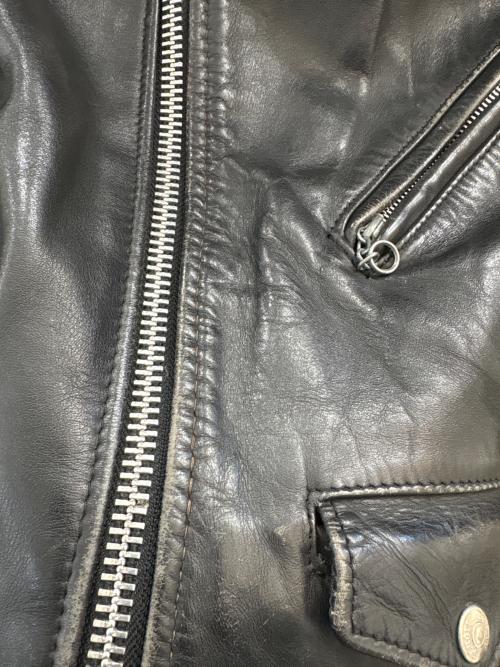 Schott（ショット）Schott (ショット) 618 ダブルライダースレザージャケット ブラック サイズ:34の古着・服飾アイテム