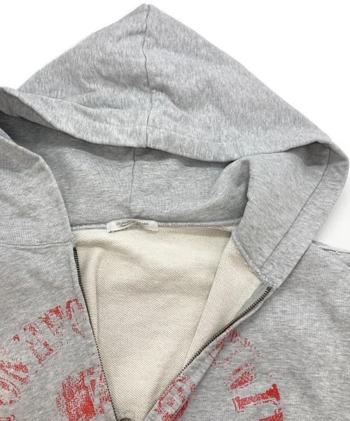 JOURNAL STANDARD（ジャーナルスタンダード）JOURNAL STANDARD (ジャーナルスタンダード) ブロークン プリント ジップ フーディ グレー サイズ:Lの古着・服飾アイテム