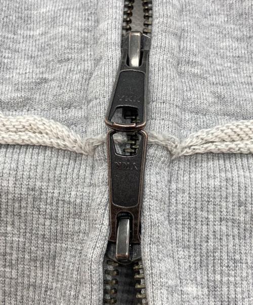 JOURNAL STANDARD（ジャーナルスタンダード）JOURNAL STANDARD (ジャーナルスタンダード) ブロークン プリント ジップ フーディ グレー サイズ:Lの古着・服飾アイテム