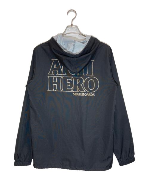 ANTIHERO（アンタイヒーロー）ANTIHERO (アンタイヒーロー) フーデッドコーチジャケット ブラック サイズ:Sの古着・服飾アイテム