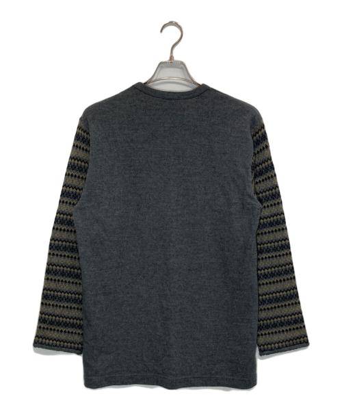 COMME des GARCONS HOMME（コムデギャルソン オム）COMME des GARCONS HOMME (コムデギャルソン オム) 袖切替ニット グレー サイズ:-の古着・服飾アイテム
