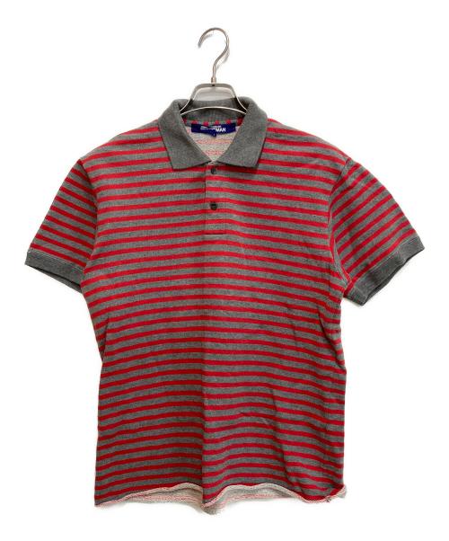 JUNYA WATANABE MAN（ジュンヤワタナベマン）JUNYA WATANABE MAN (ジュンヤワタナベマン) ポロシャツ レッド×グレー サイズ:Sの古着・服飾アイテム