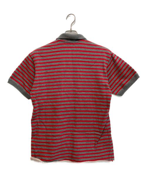 JUNYA WATANABE MAN（ジュンヤワタナベマン）JUNYA WATANABE MAN (ジュンヤワタナベマン) ポロシャツ レッド×グレー サイズ:Sの古着・服飾アイテム