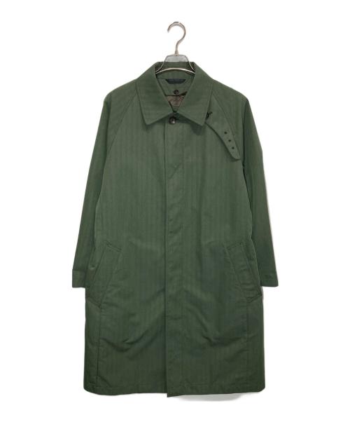 D'URBAN（ダーバン）D'URBAN (ダーバン) ライナー付ステンカラーコート グリーン サイズ:LLの古着・服飾アイテム