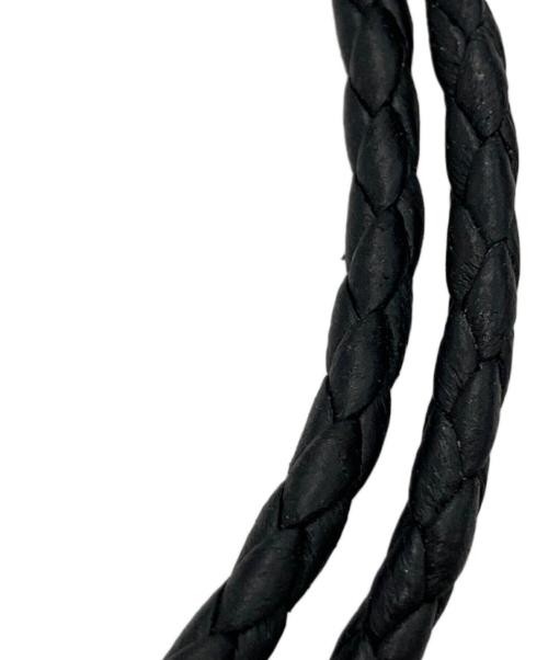 BOTTEGA VENETA（ボッテガベネタ）BOTTEGA VENETA (ボッテガベネタ) イントレチャートダブルレザーブレスレット ブラック サイズ:-の古着・服飾アイテム