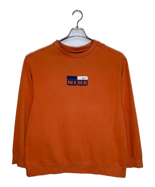 NIKE（ナイキ）NIKE (ナイキ) 00sプリントスウェット オレンジ サイズ:SIZE XL(レディースサイズ)の古着・服飾アイテム