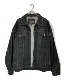 FUBU（フブ）の古着「ジップアップデニムジャケット」｜ブラック
