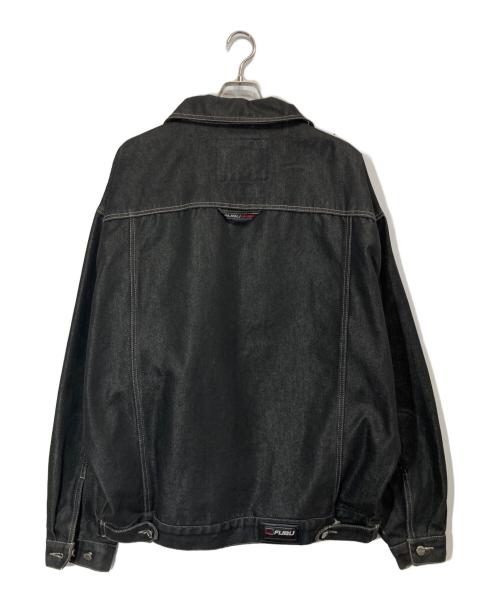 FUBU（フブ）FUBU (フブ) ジップアップデニムジャケット ブラック サイズ:XXLの古着・服飾アイテム