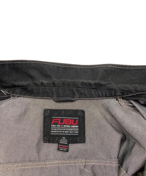 FUBU（フブ）FUBU (フブ) ジップアップデニムジャケット ブラック サイズ:XXLの古着・服飾アイテム