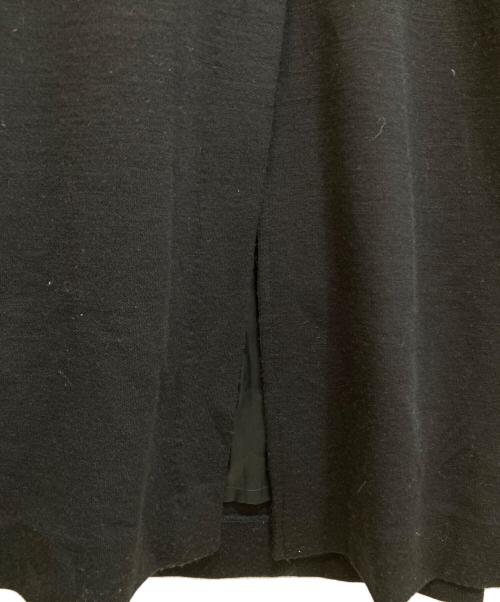 Maison Martin Margiela（メゾンマルタンマルジェラ）Maison Martin Margiela (メゾンマルタンマルジェラ) ウールニットワンピース ブラック サイズ:38の古着・服飾アイテム