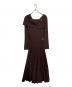 HER LIP TO（ハーリップトゥ）の古着「La Lueur Knit Dress」｜ブラウン