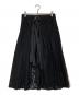 sacai（サカイ）の古着「レースドッキング プリーツ ラップスカート」｜ブラック