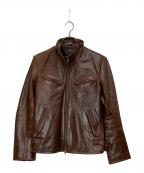 Harufハルフ）の古着「ホースレザージャケット」｜ブラウン